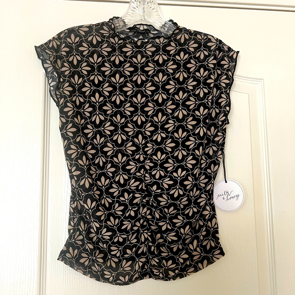 Milk & Honey mesh top